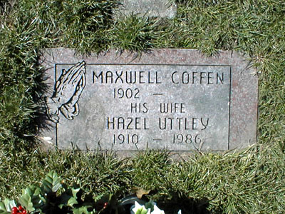 [Headstone - Hazel and Maxwell Coffen]